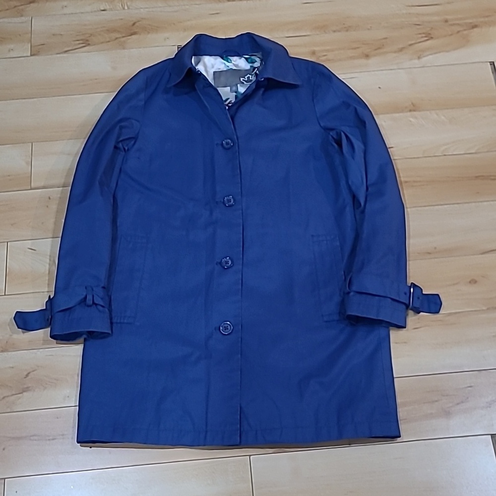 Vintage Sears women's size small blue thin jacket